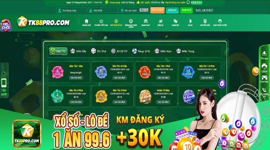 xổ số tk88
